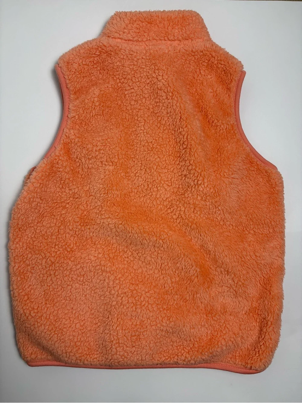Kids Plush Sherpa Vest - Coral Size 140 8-9Y